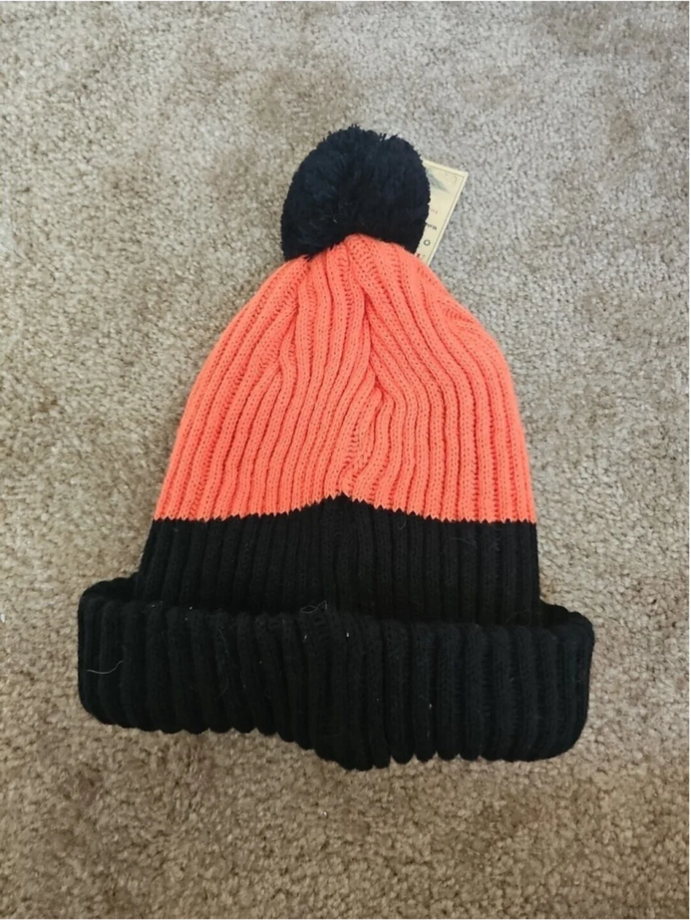 Philadelphia Flyers Cuffed Knit Pom Beanie Orange Black American Needle